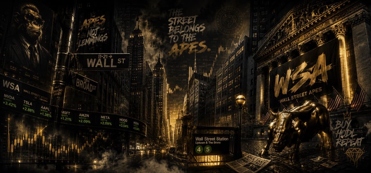 Wall Street Apes financial district